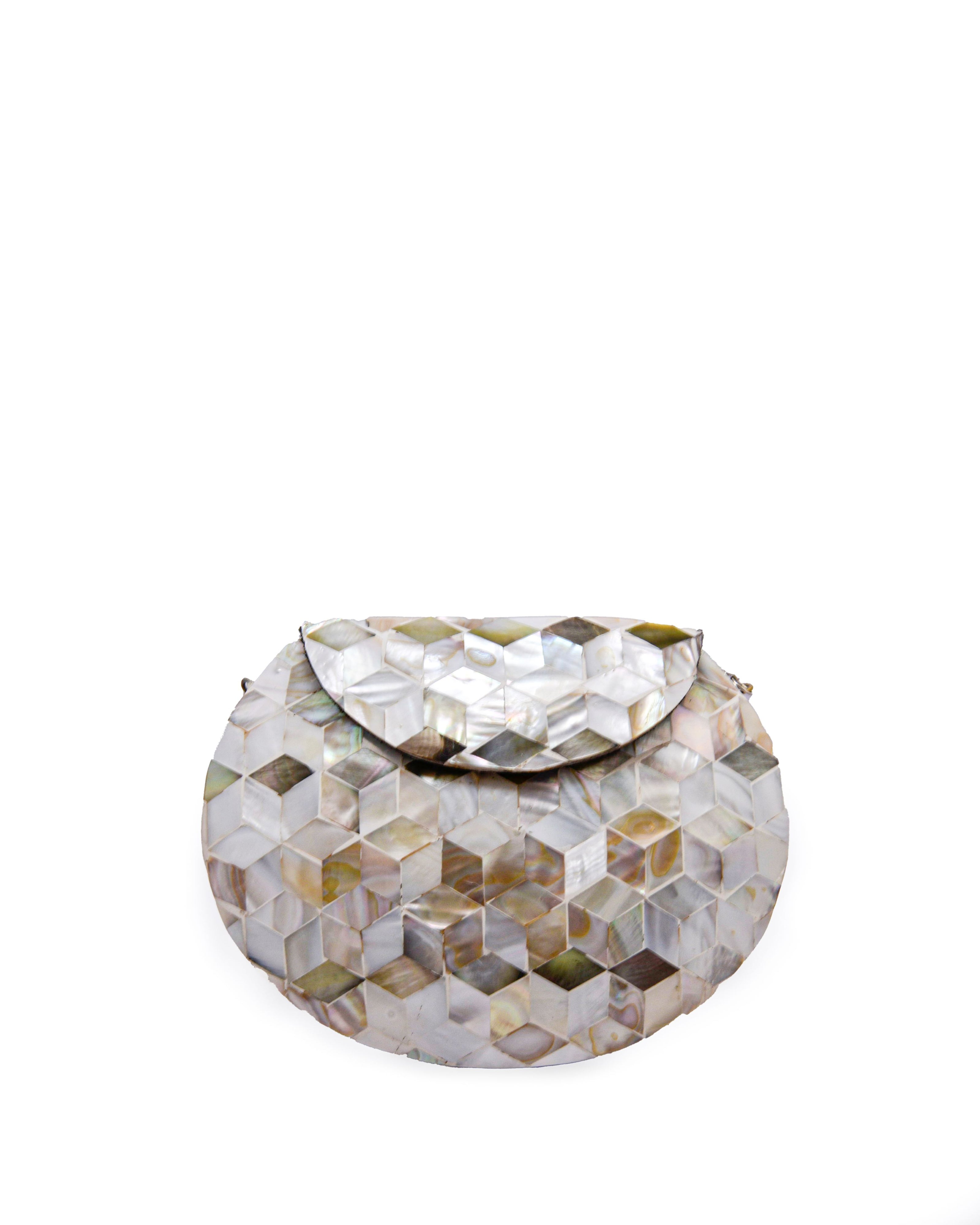 Minaudiere Amanecer en Essaouira - Latón y Nácar