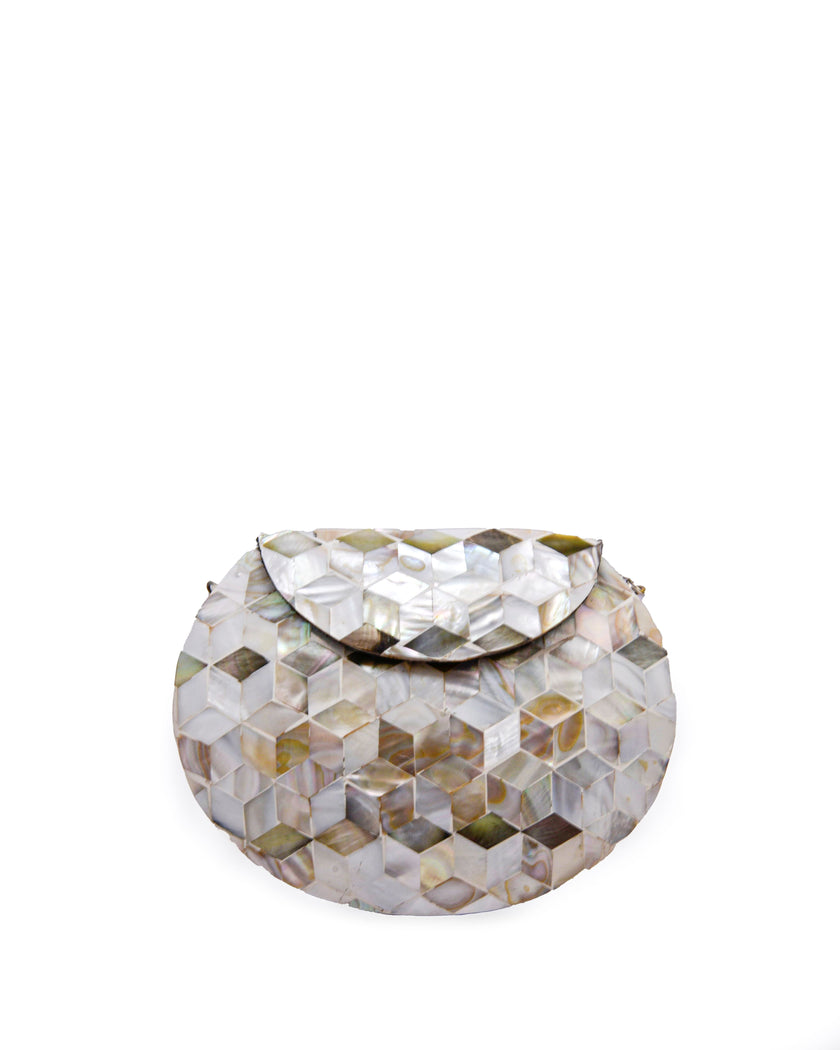 Minaudiere Amanecer en Essaouira - Latón y Nácar