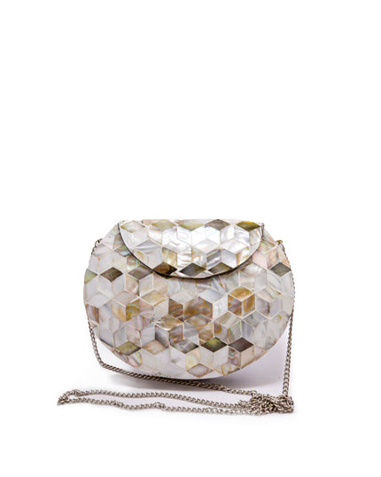 Minaudiere Amanecer en Essaouira - Latón y Nácar