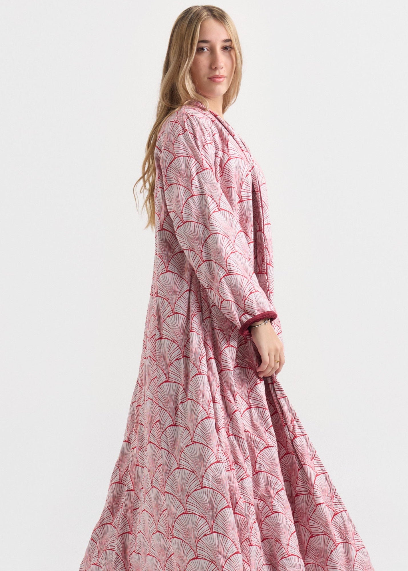 Kimono Exclusivo de Algodón con Interior Aterciopelado – India