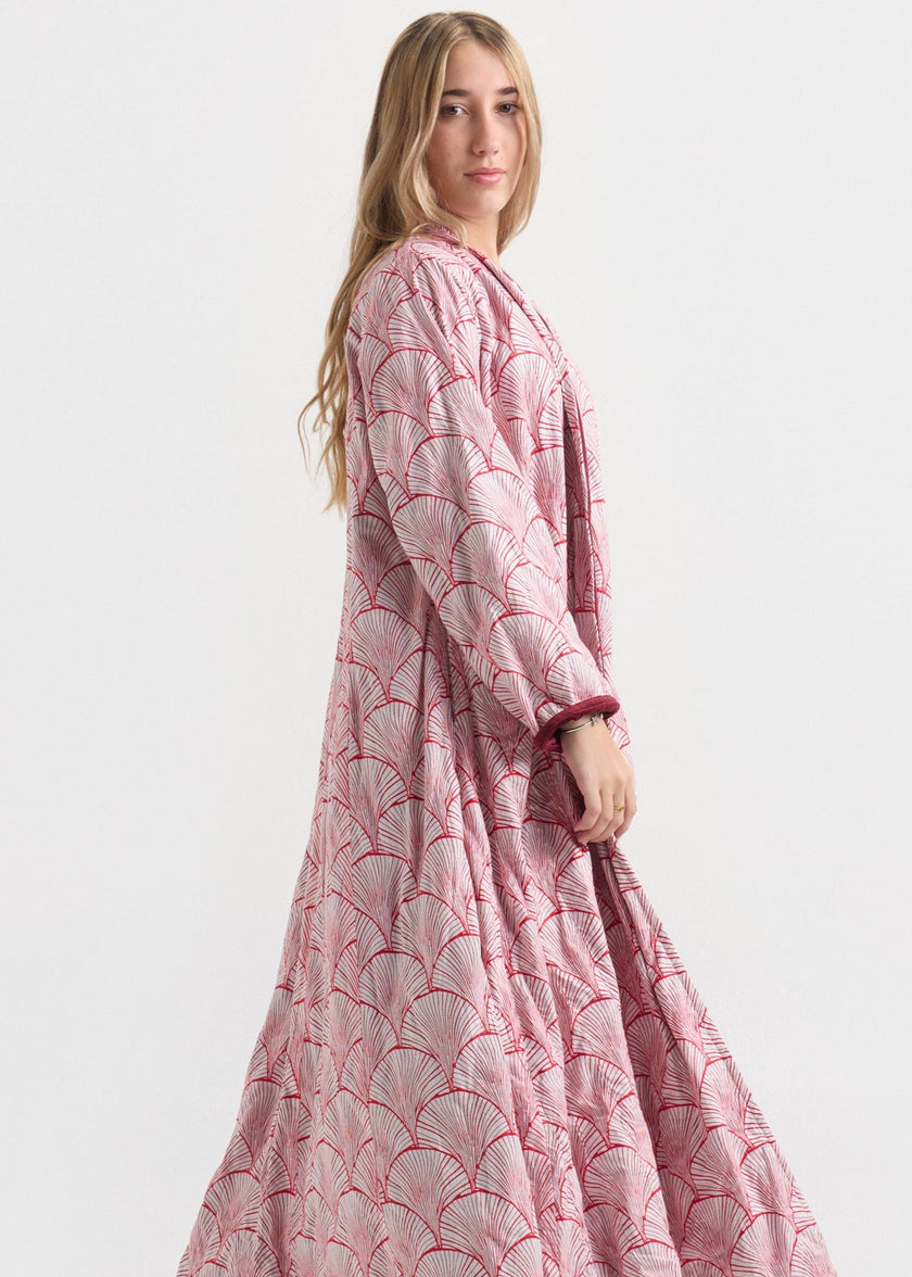 Kimono Exclusivo de Algodón con Interior Aterciopelado – India