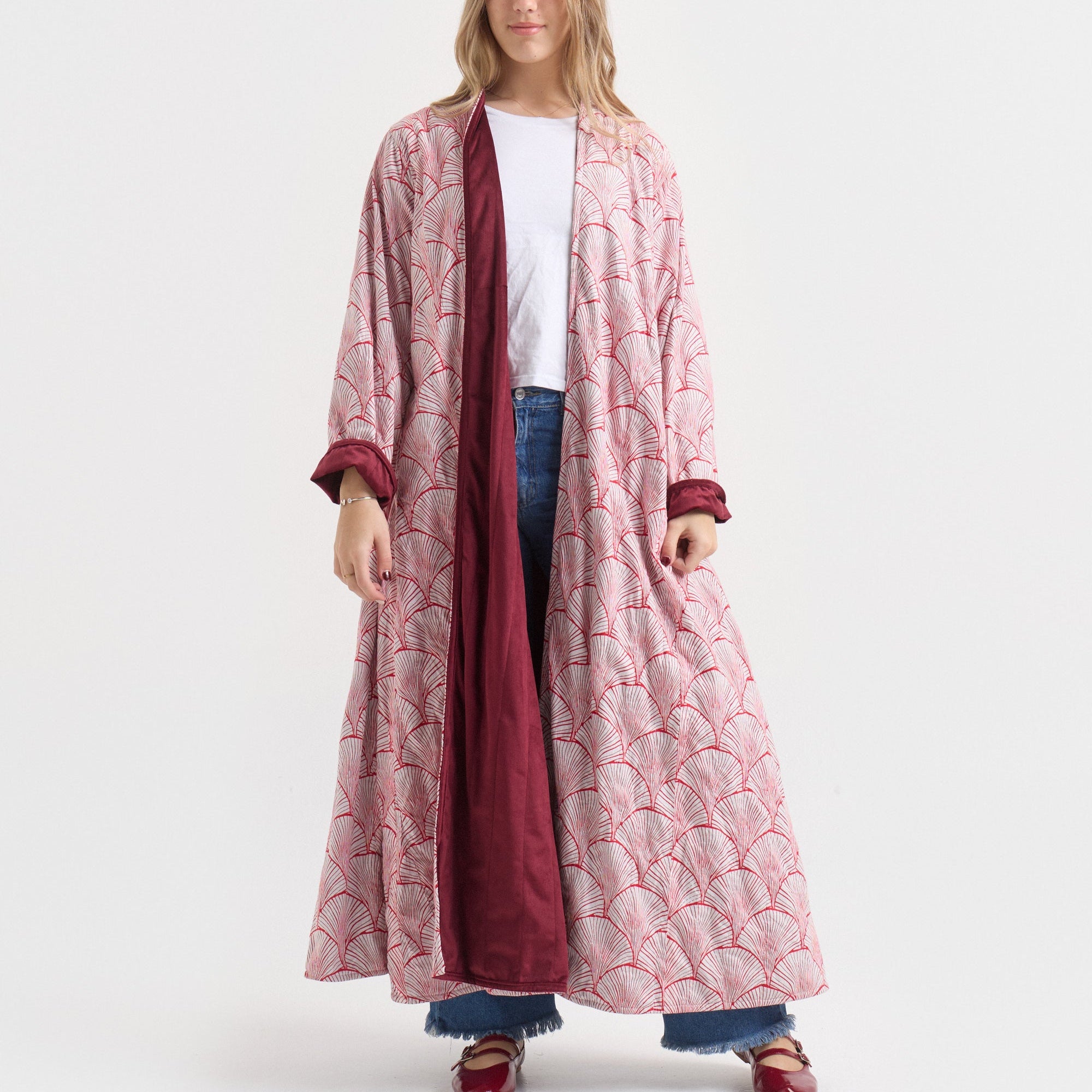 Kimono Exclusivo de Algodón con Interior Aterciopelado – India