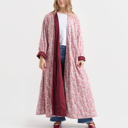Kimono Exclusivo de Algodón con Interior Aterciopelado – India