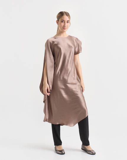 Túnica de Seda Natural – Hojas de Te