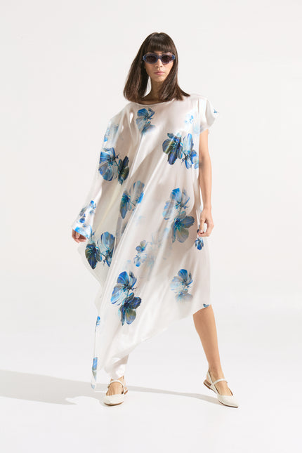 Túnica Kaftán de Seda Pura 