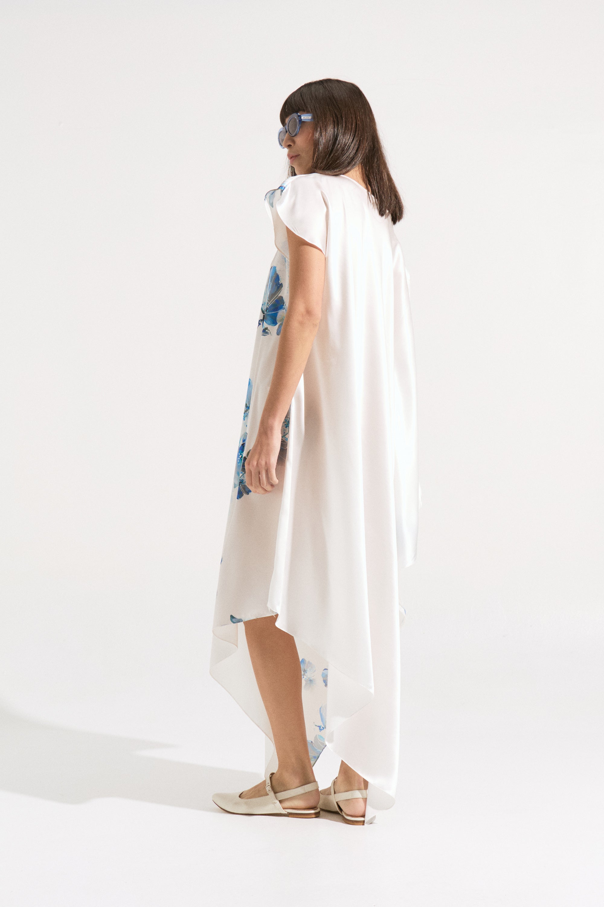 Túnica Kaftán de Seda Pura 