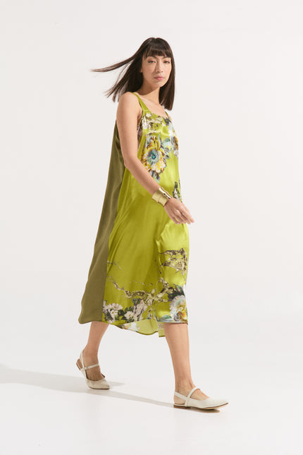 Vestido Lencero Midi de Seda Natural 