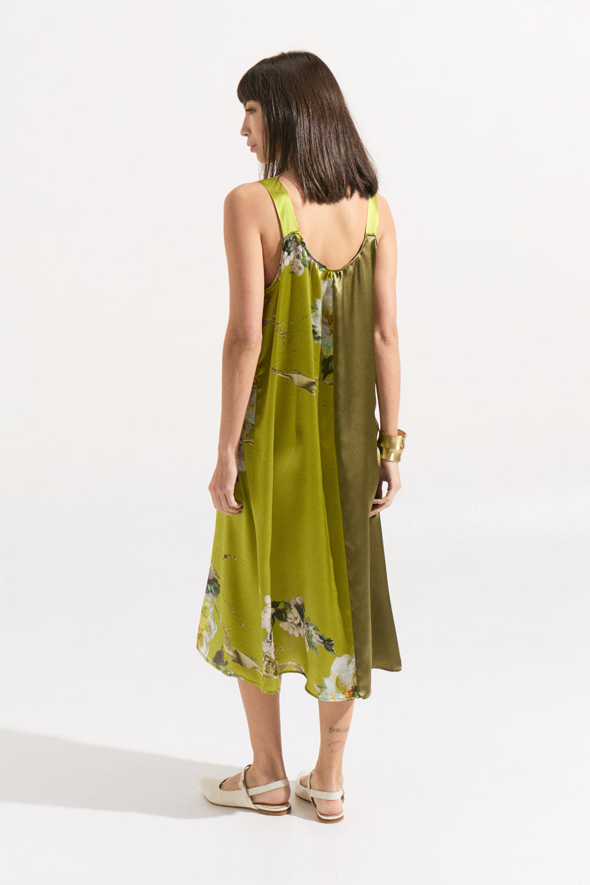 Vestido Lencero Midi de Seda Natural 