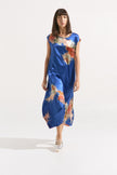 Vestido de Seda “Jardín Cobalto”