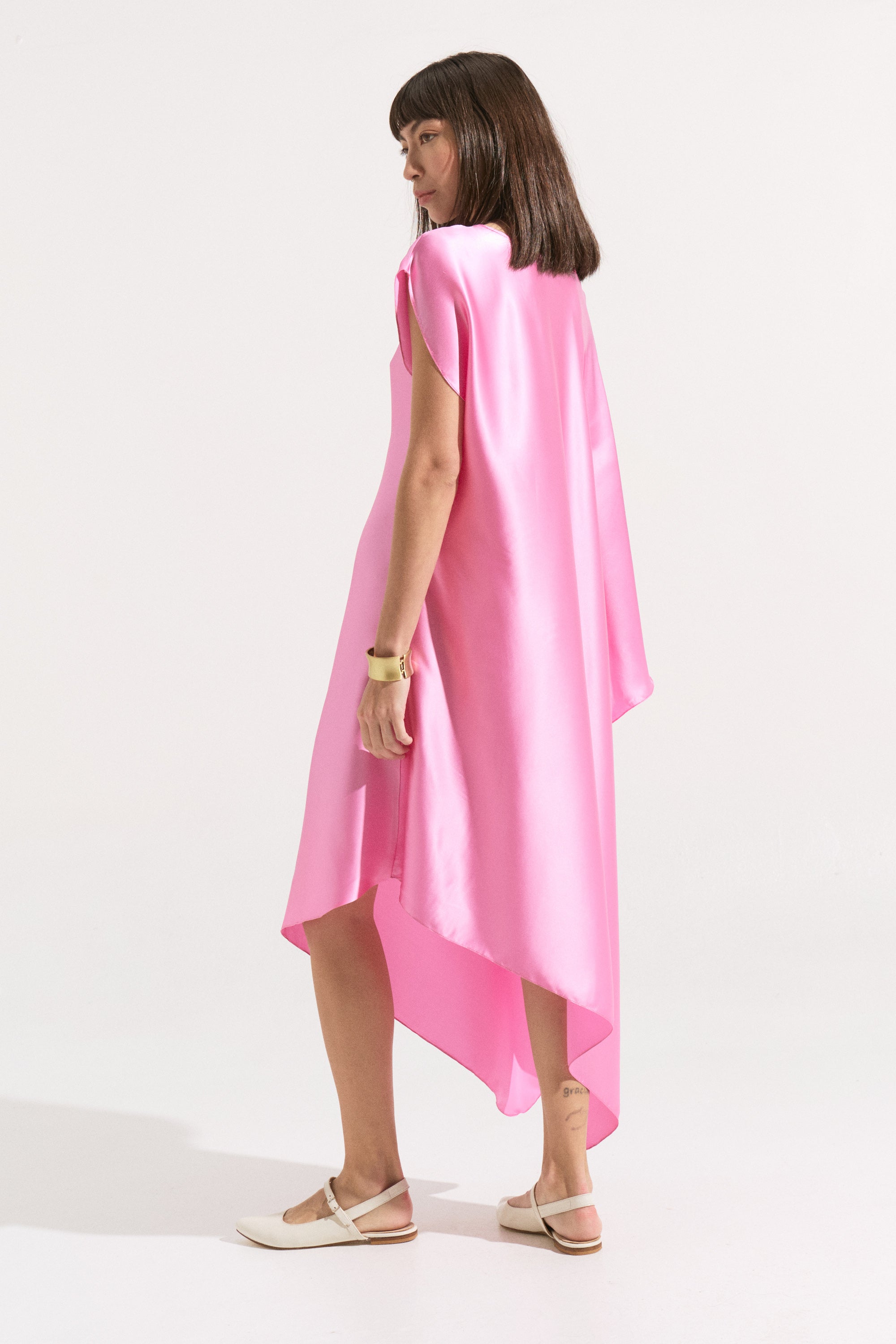 Túnica de Seda “Aurora Fucsia”