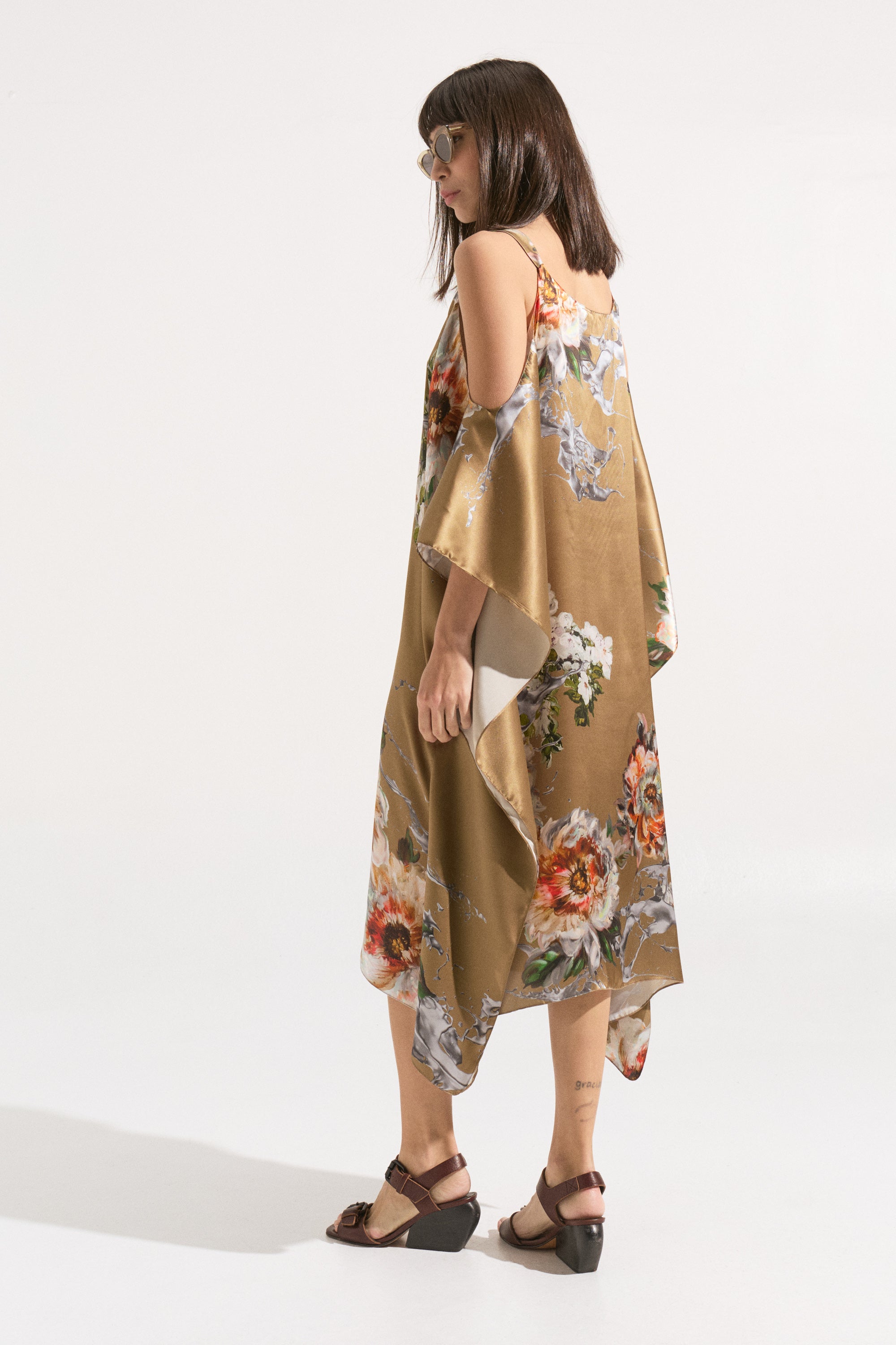 Vestido de Seda “Jardín Ámbar”