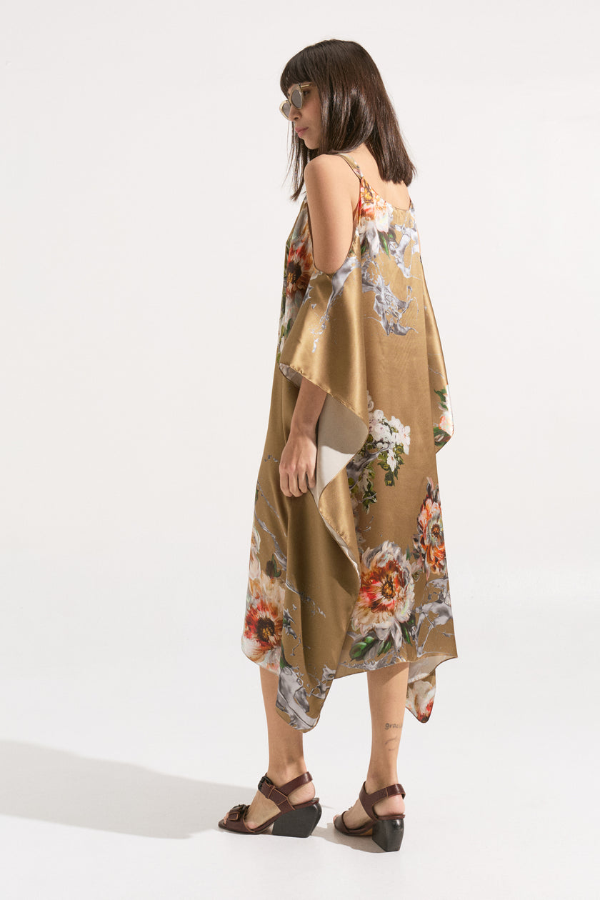 Vestido de Seda “Jardín Ámbar”