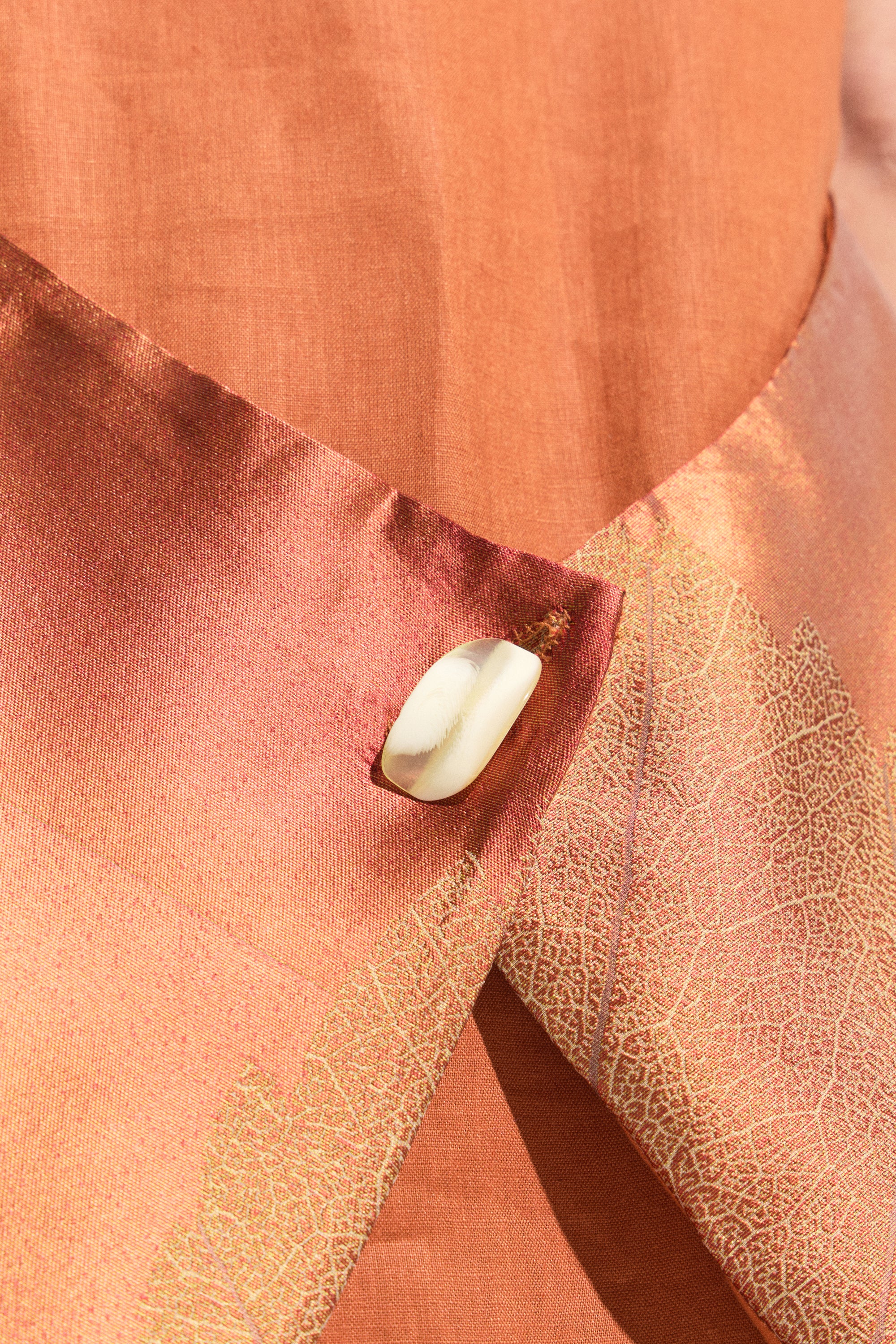 Vestido Seda & Lino “Hoja Terracota”