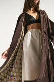 Kimono “Toffee” (chifón forrado en seda)