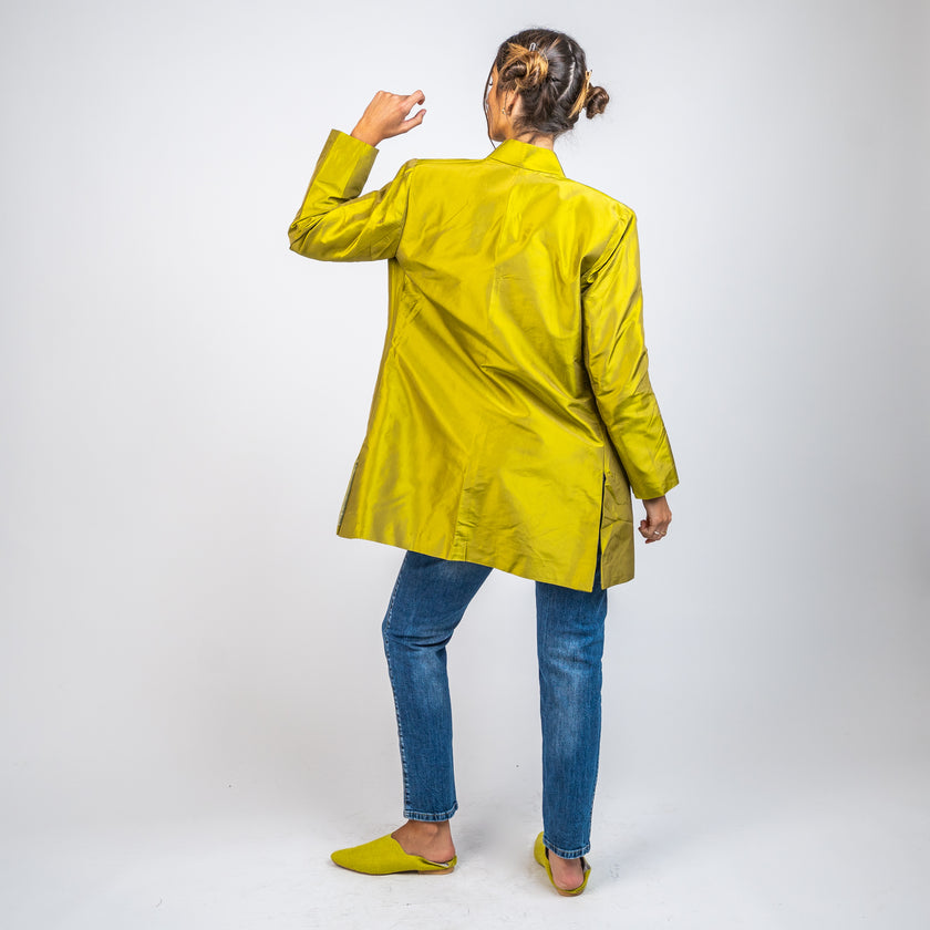 Kimono Largo 3/4 en Seda Natural