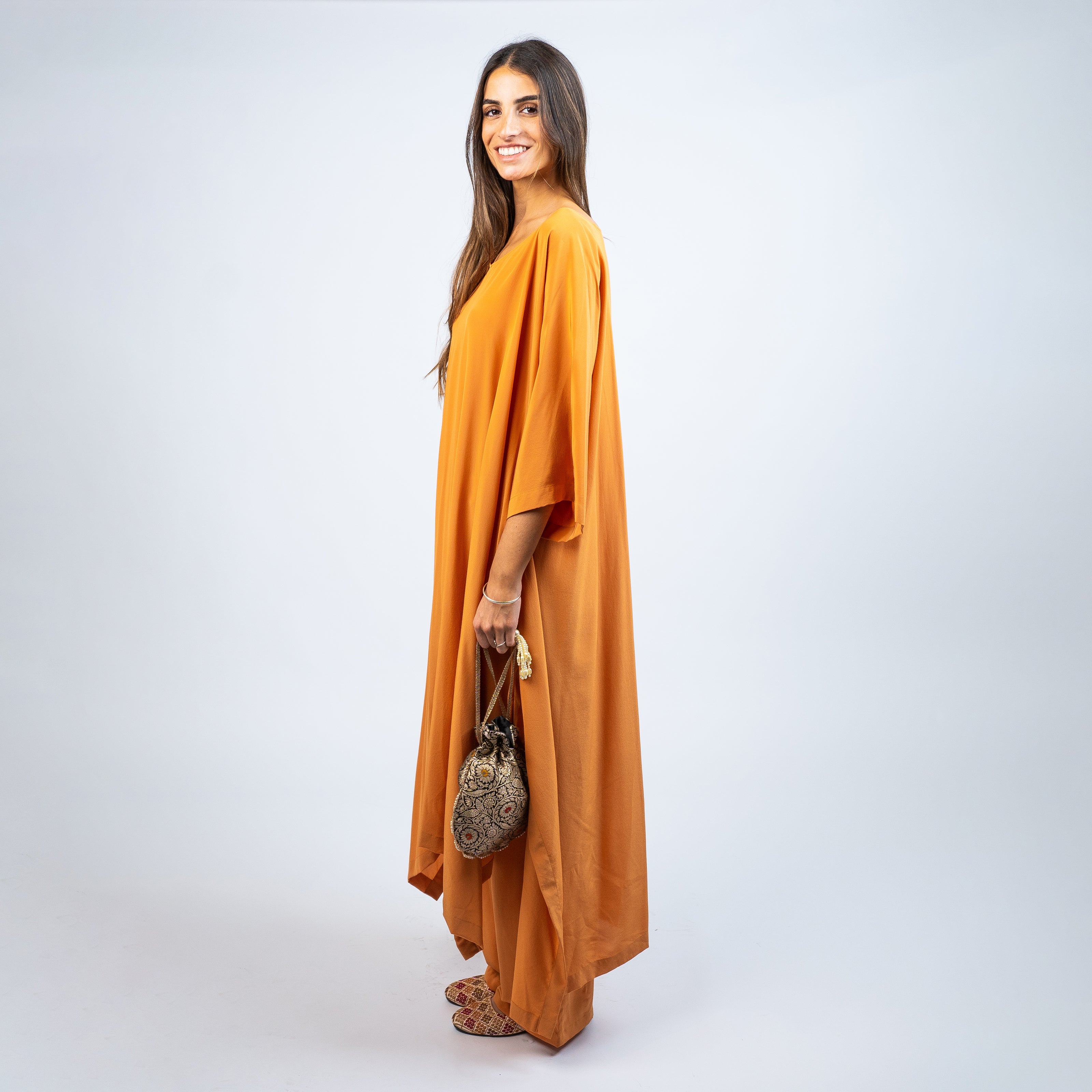 Set Túnica en Seda Natural + Pantalón en Seda