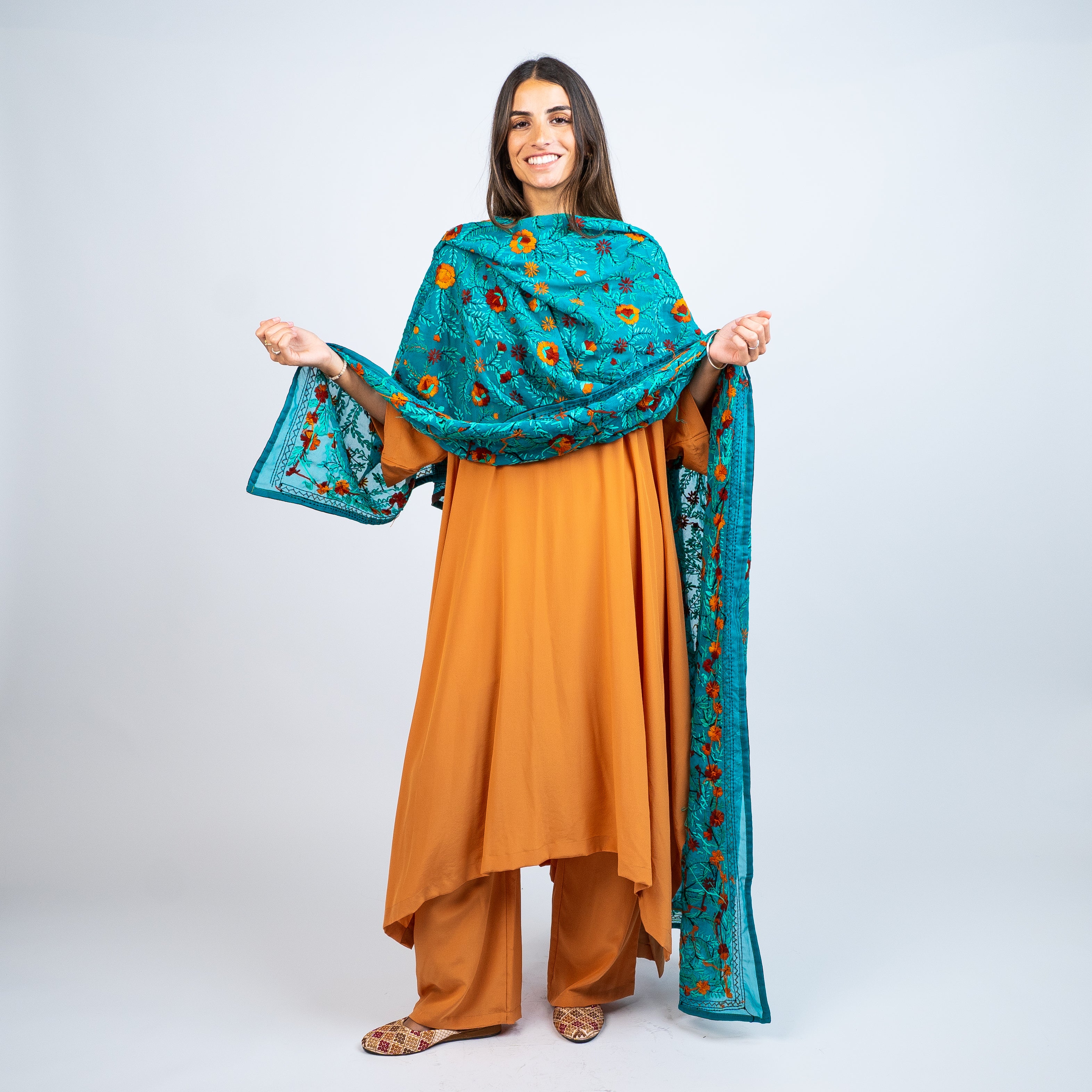 Set Túnica en Seda Natural + Pantalón en Seda