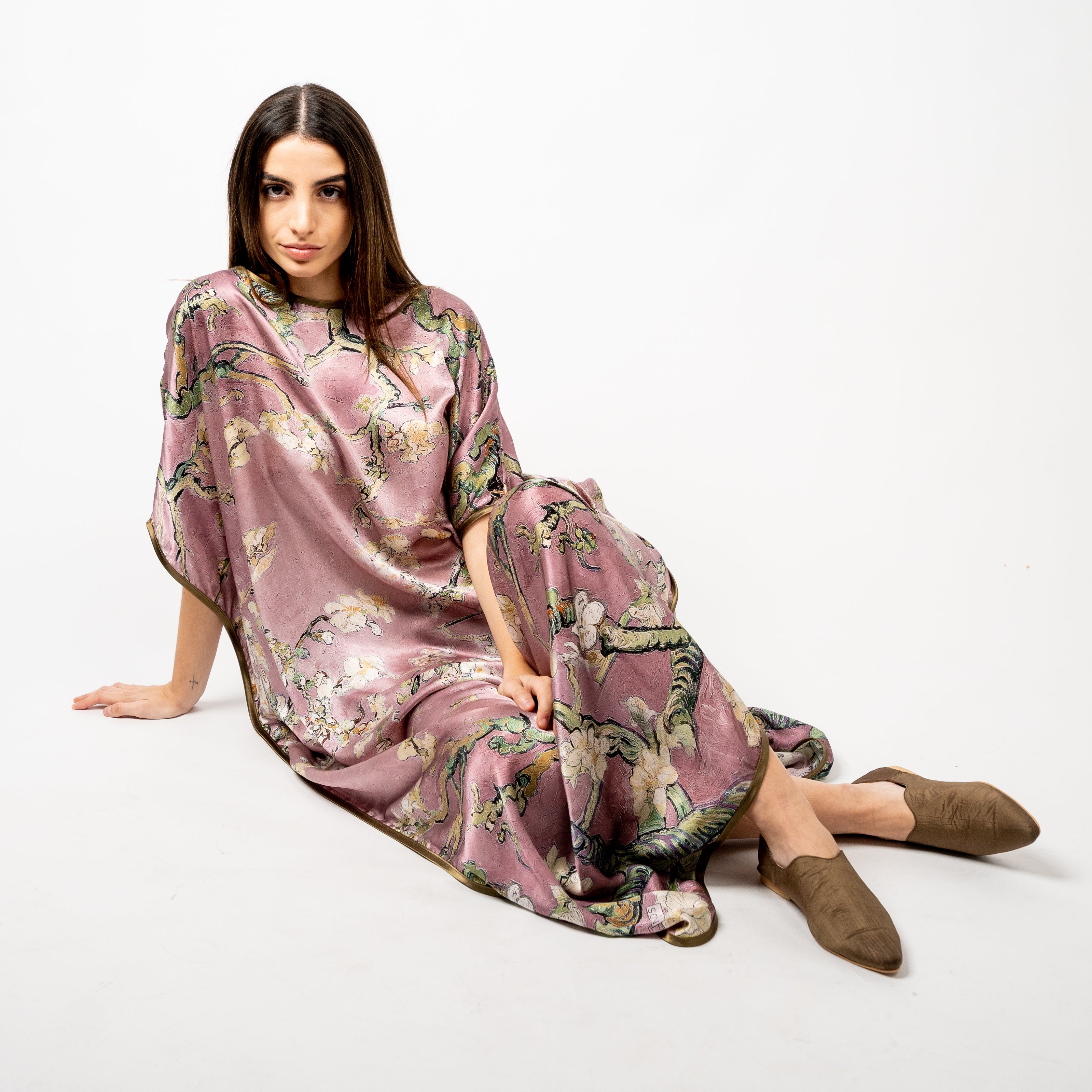 Túnica en Seda Natural Estampada