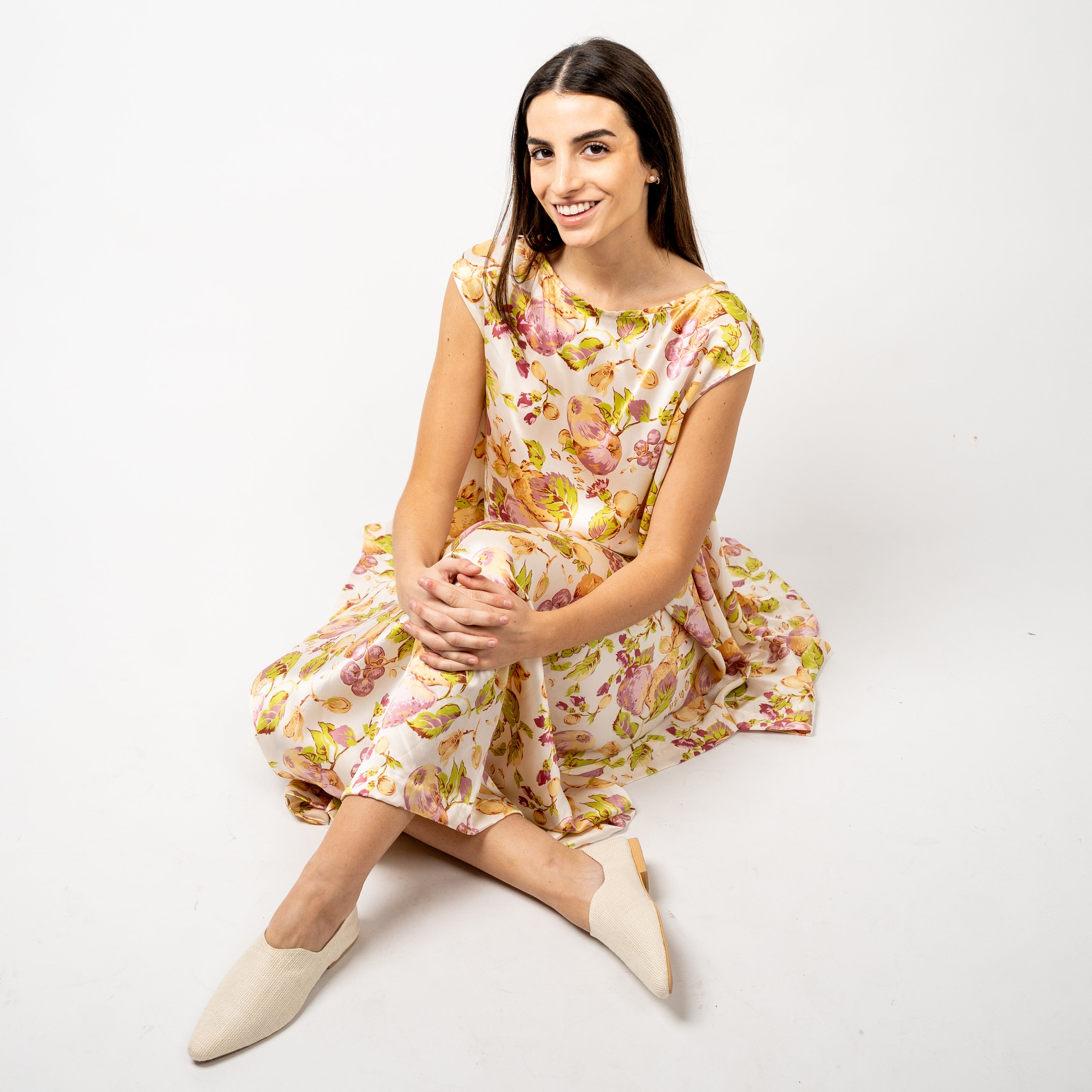 Túnica en Seda Natural Estampada