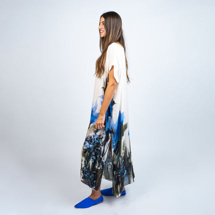 Túnica en Seda Natural Estampada