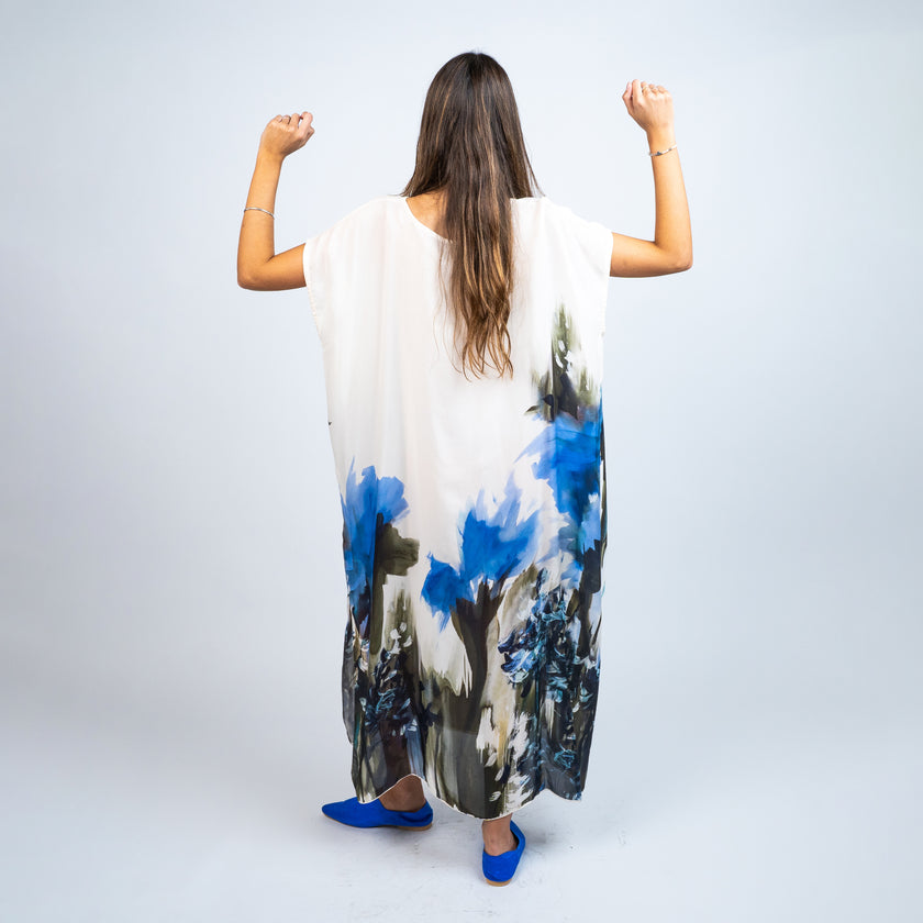 Túnica en Seda Natural Estampada