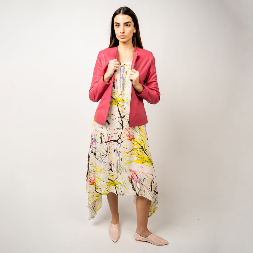 Túnica en Seda Natural Estampada