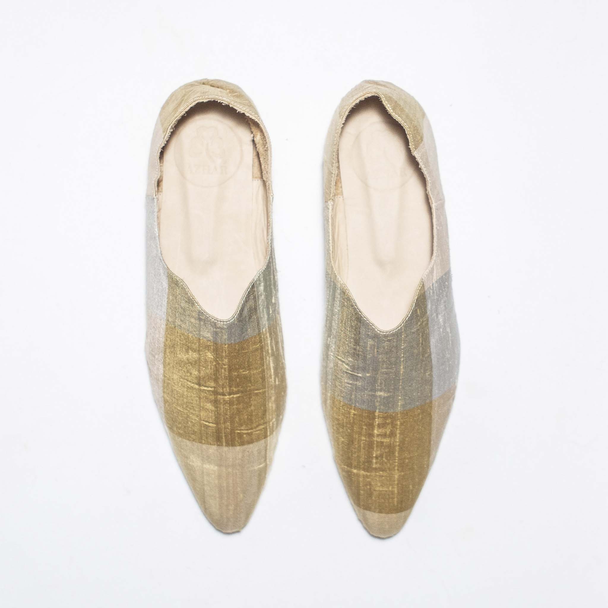 Babus en Shantung de Seda Patchwork - Kalahari