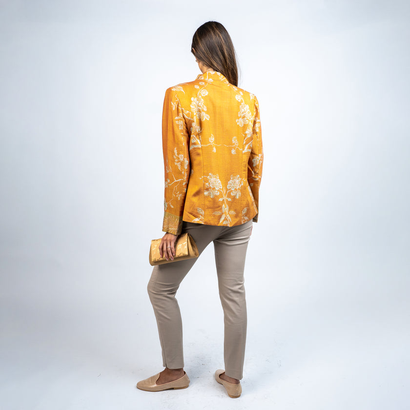 Blazer de Cashemere y Seda Estampado