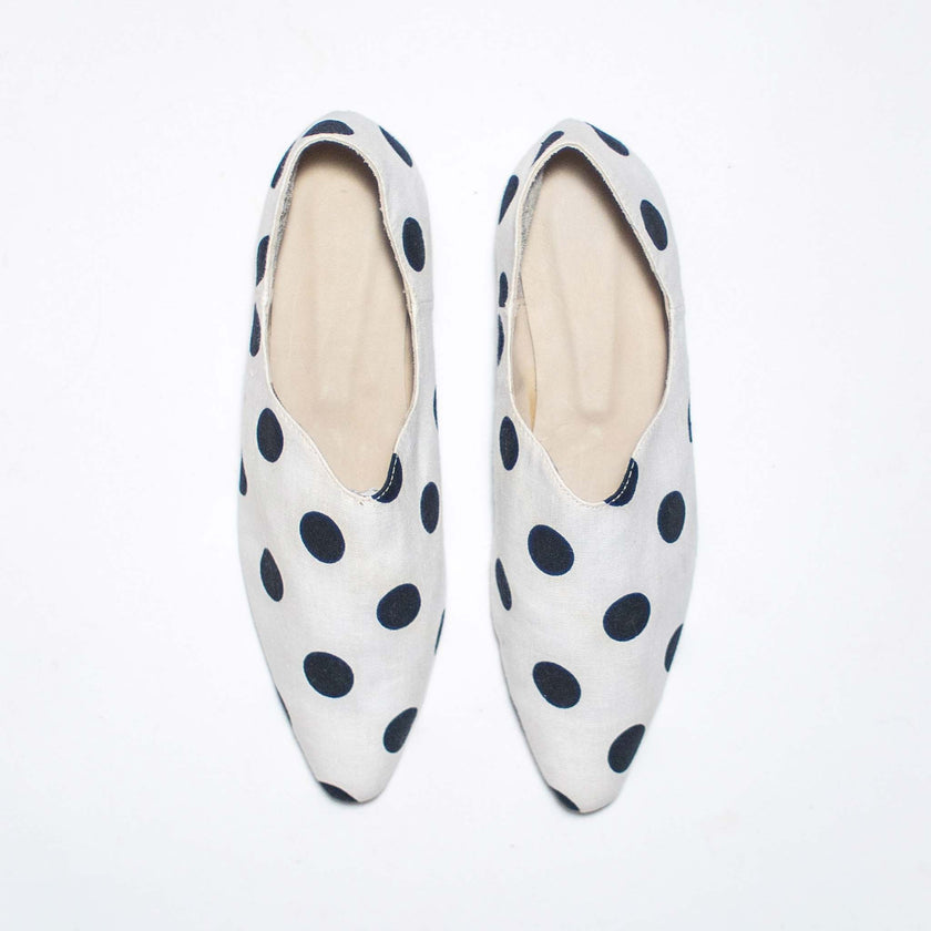 Babus en Lino Estampado - Dálmatas