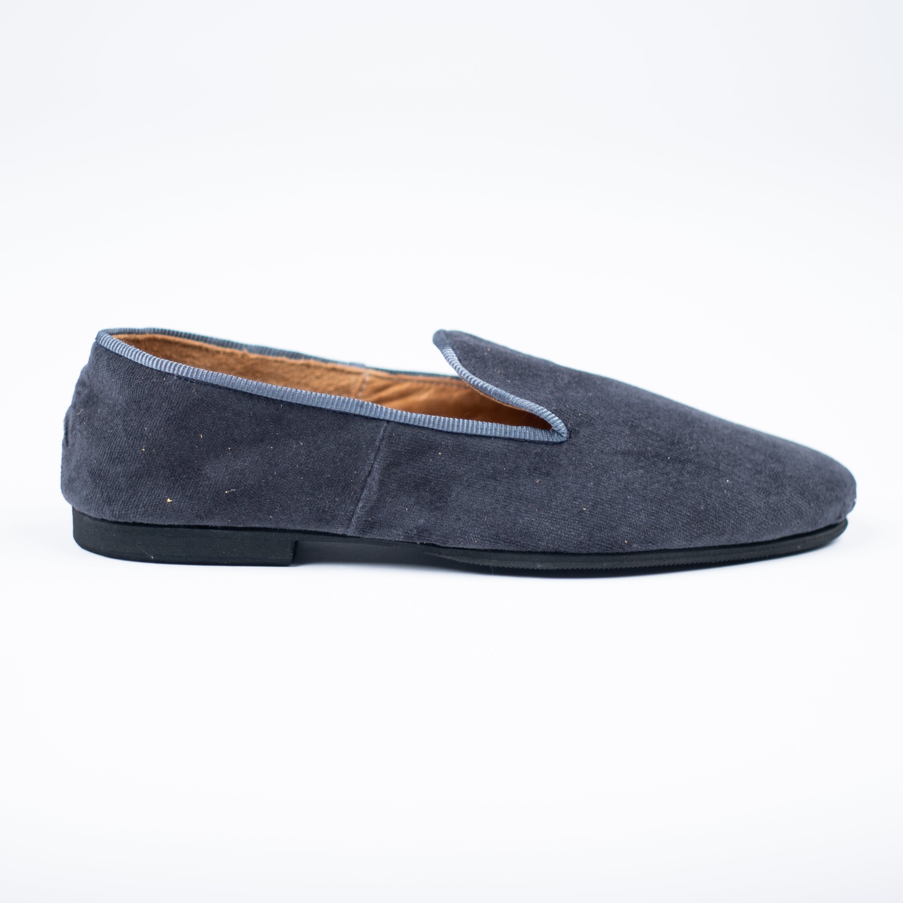 Slippers de Terciopelo Gris