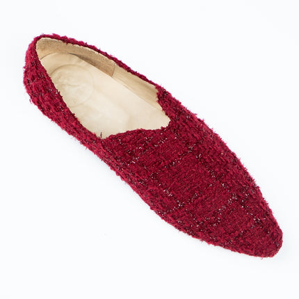 Babus en Tweed de Lana Granate