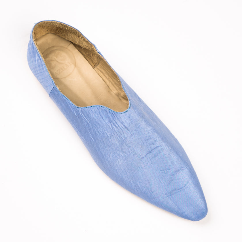 Babus en Shantung de Seda - Aguamarina