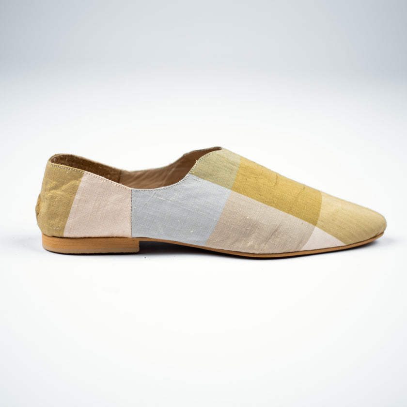 Babus en Shantung de Seda Patchwork - Kalahari