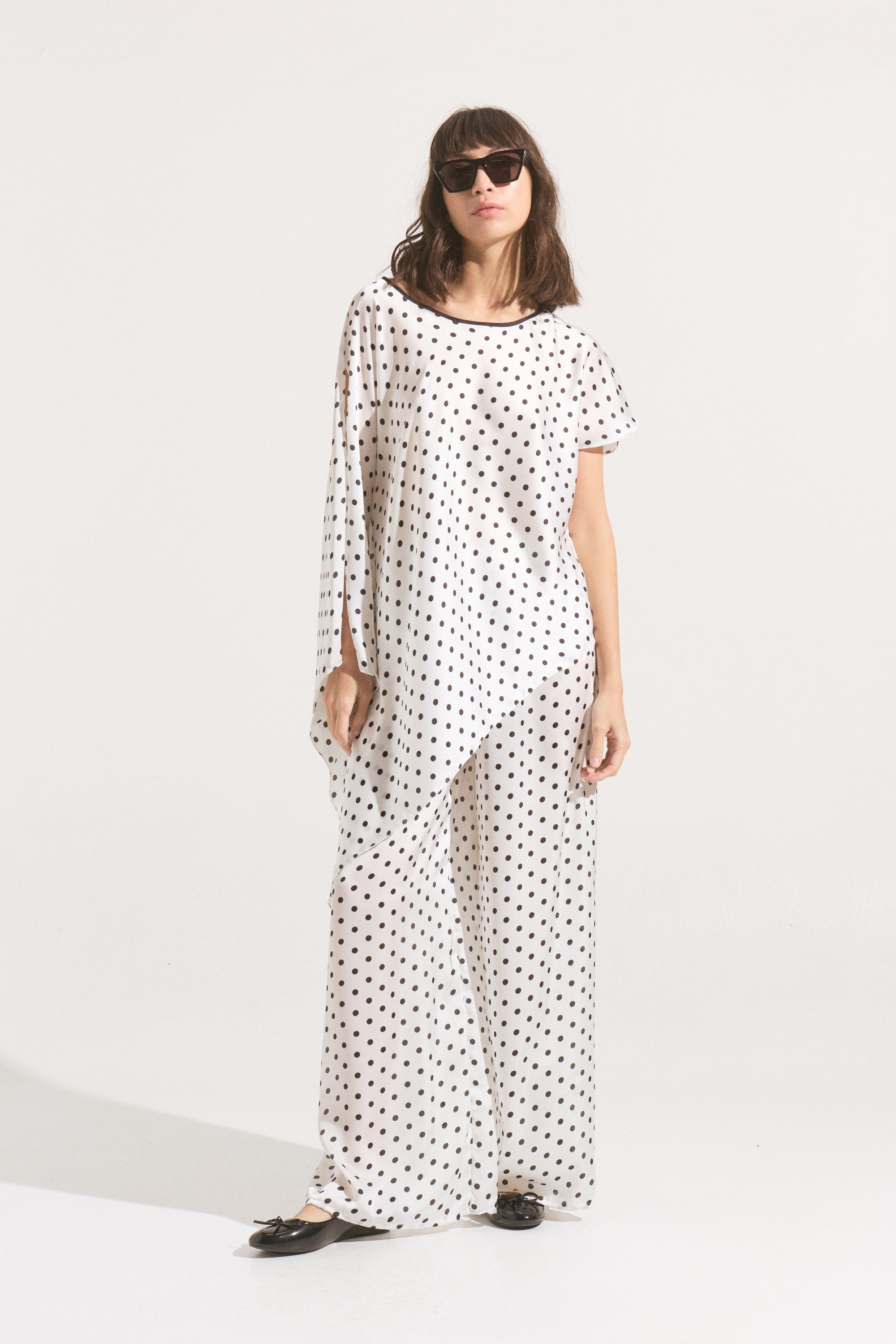 Conjunto Seda Polka Dots