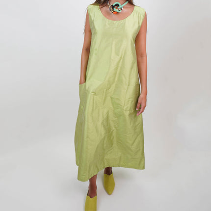 Vestido en Shantung de Seda