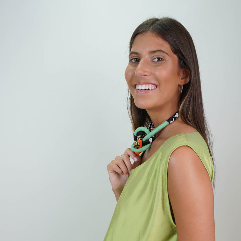 Vestido en Shantung de Seda