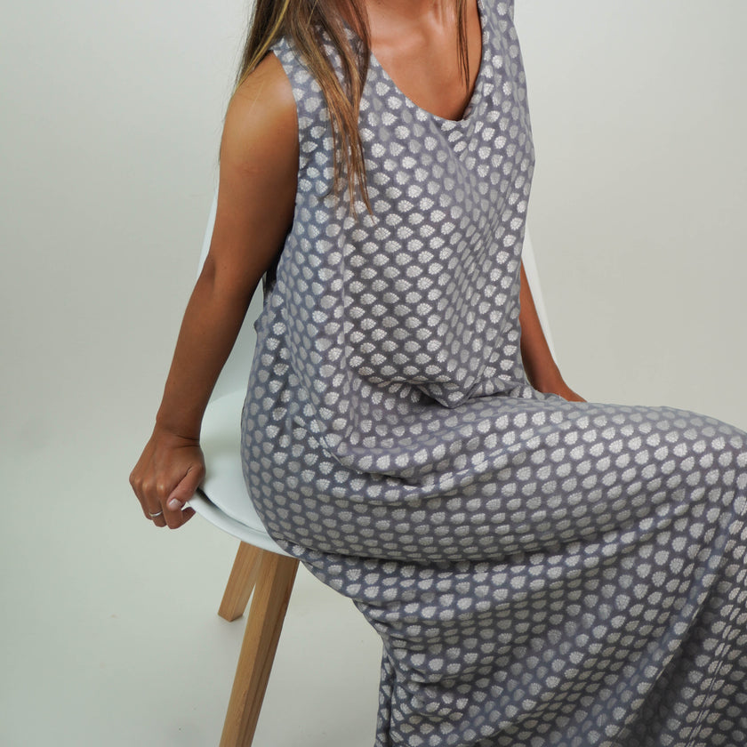 Túnica en Seda Natural Estampada