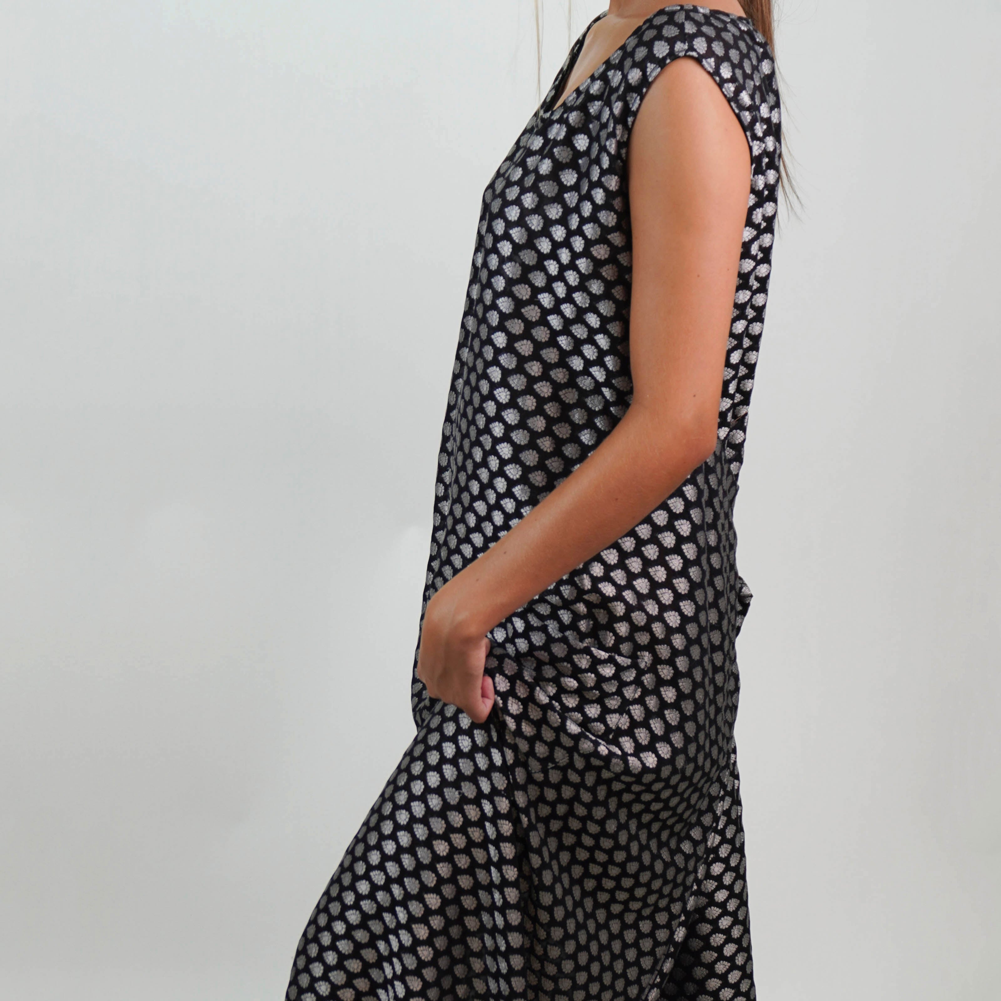 Túnica en Seda Natural Estampada