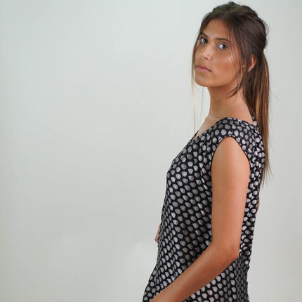 Túnica en Seda Natural Estampada