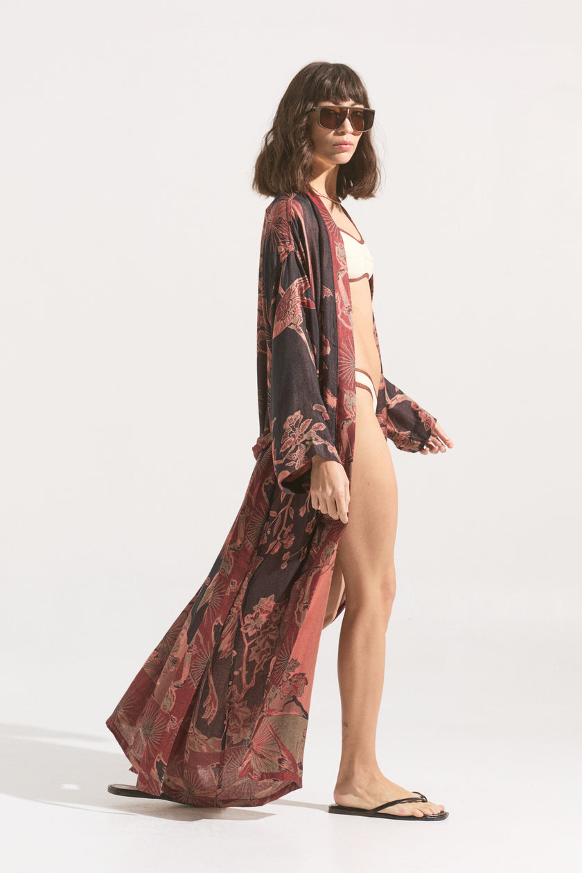 Kimono Bosque Rubi