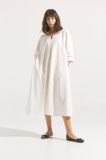 Vestido Jacquard Lienzo de Luz