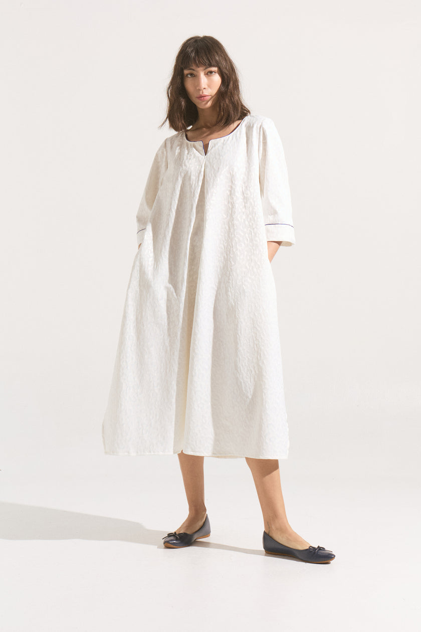 Vestido Jacquard Lienzo de Luz