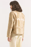 Chaqueta de Seda Reversible Bruma Dorada