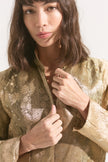 Chaqueta de Seda Reversible Bruma Dorada