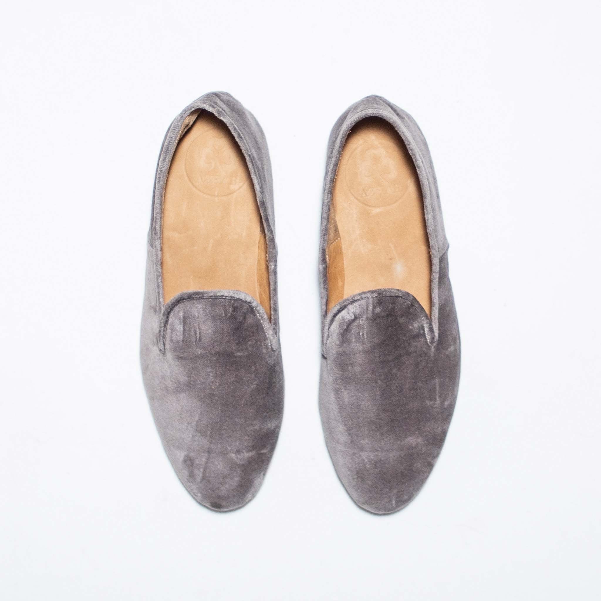 Slippers  en Terciopelo Camel