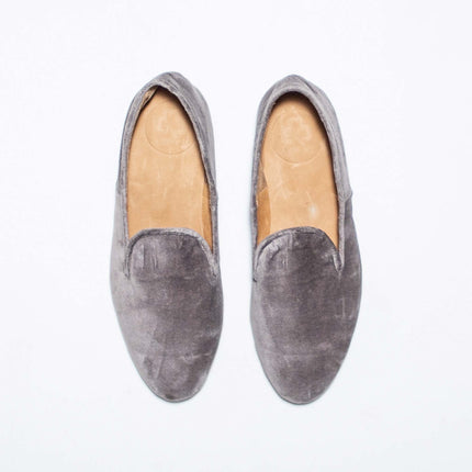 Slippers  en Terciopelo Camel