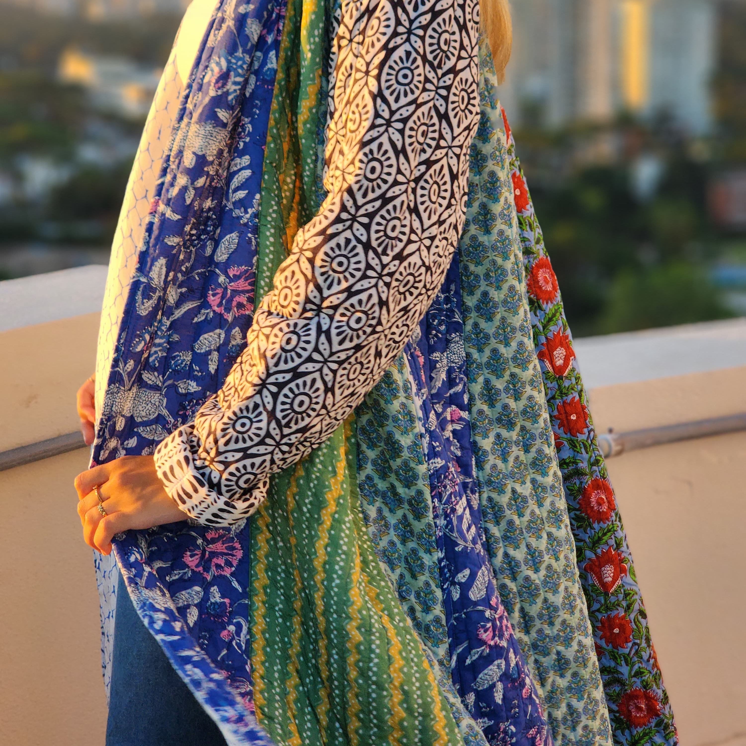 Kimono Largo de Algodón Matelaseado – Elegancia & Confort en Cada Detalle