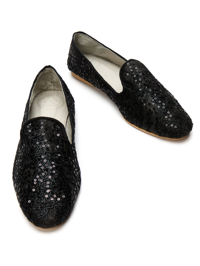 Slippers Organza con Lentejuelas - Nocturna