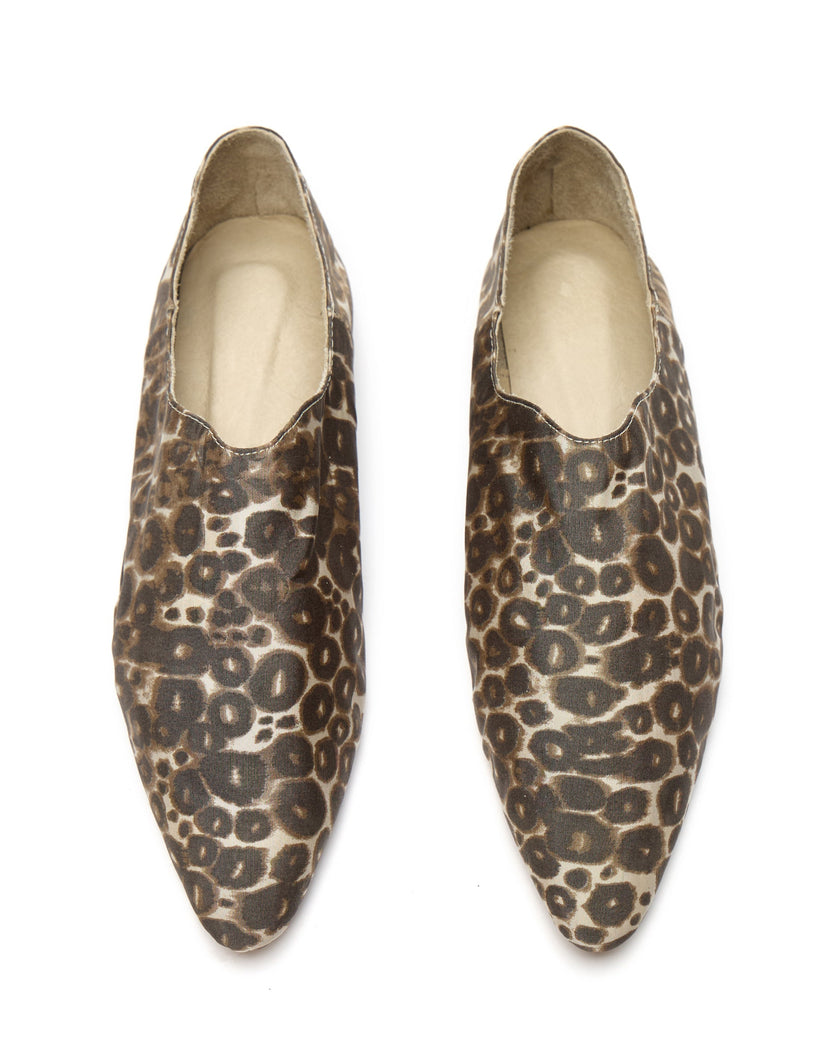 Babus en Satín Estampado - Toffee