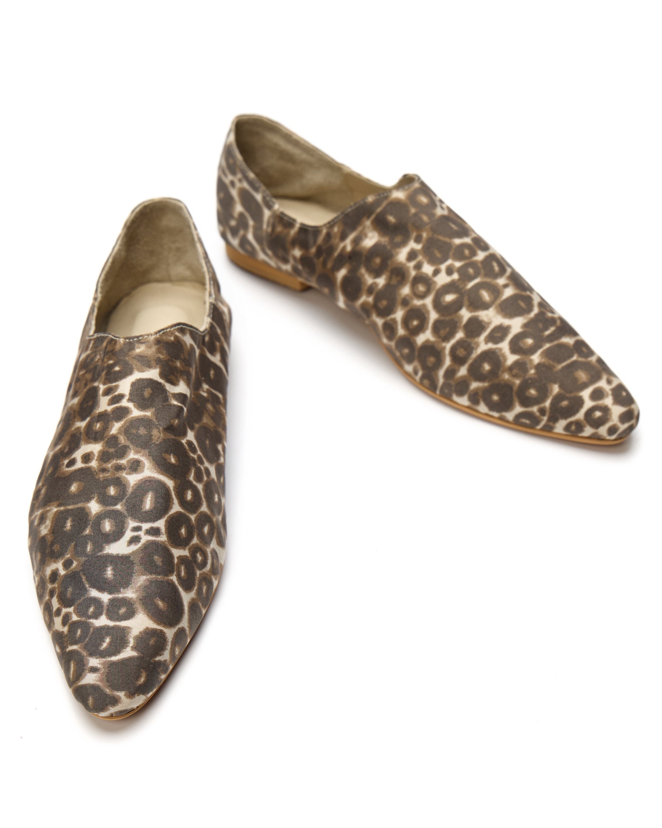 Babus en Satín Estampado - Toffee